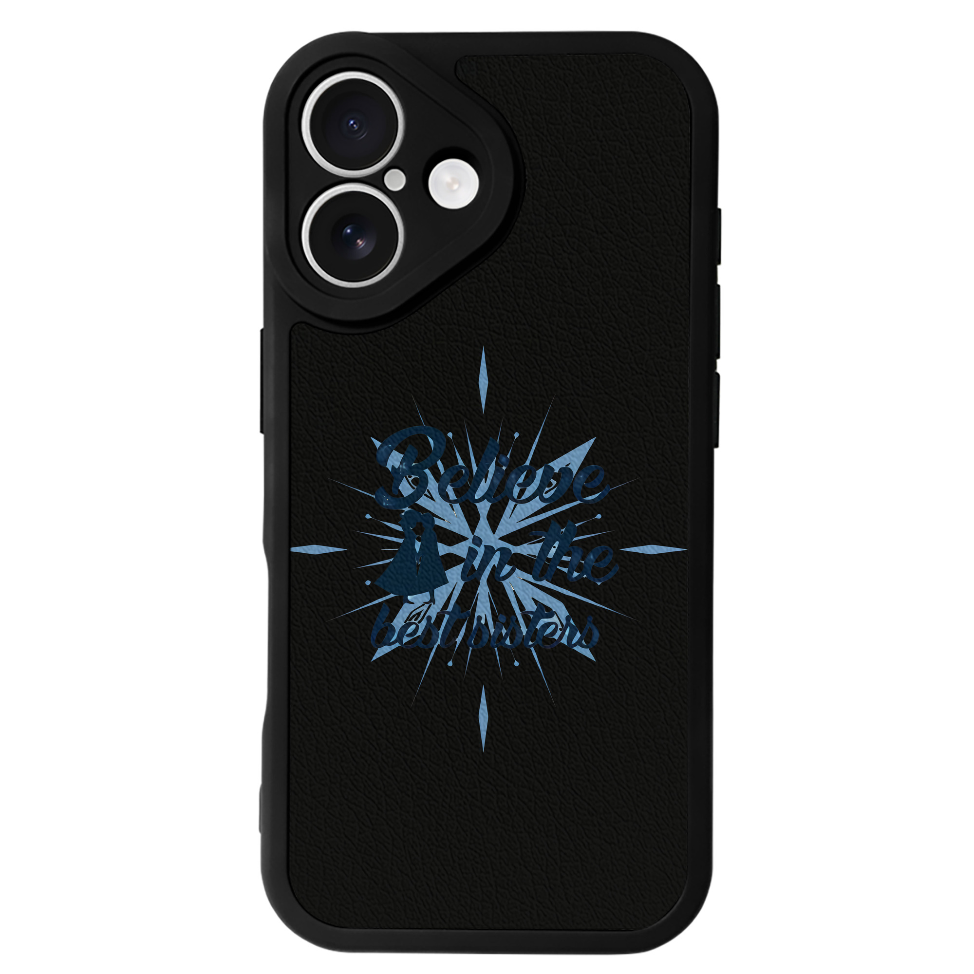 （画像用） アナと雪の女王 アンナ エルサ Frozen Anna Elsa 【iPhone 16シリーズ対応】シリコンスマホケース（レザー調） 材質：シリコン